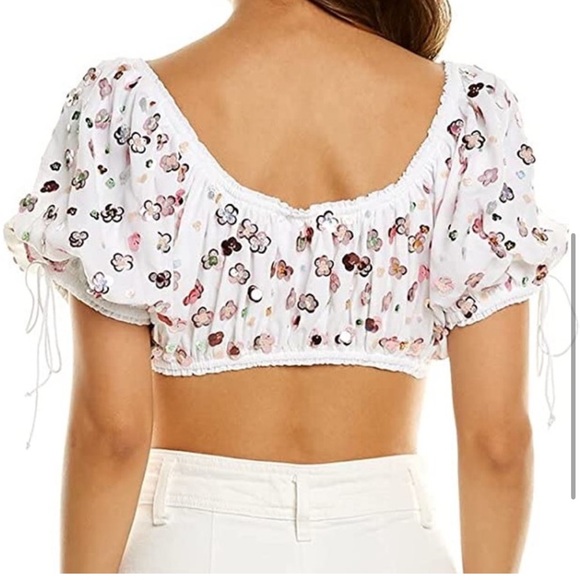 NWT For Love and Lemons Cold Hearted Crop Top - Picture 2 of 6